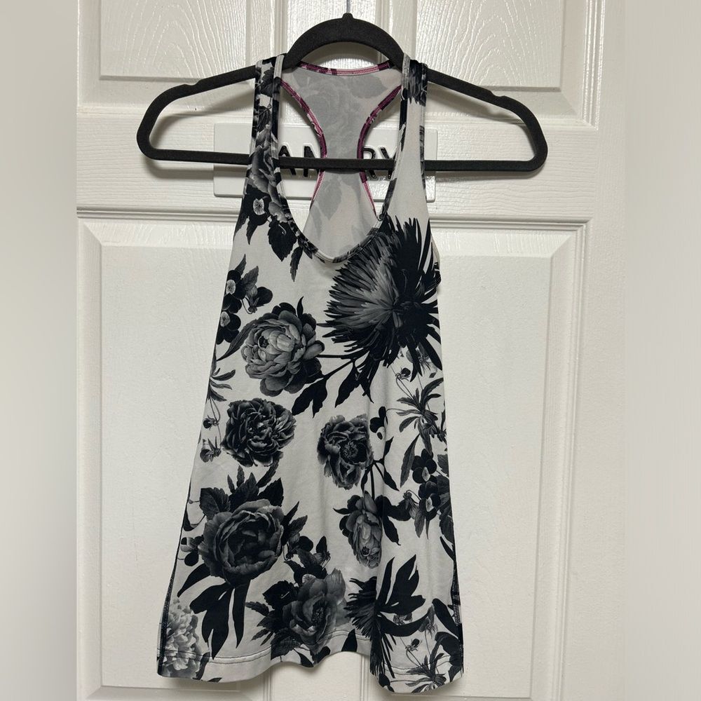 Lululemon Floral Racer back Tank Top